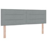 vidaXL Posteľ boxspring s matracom Svetlosivá 140 x 190 cm Látka – Obrázok 3