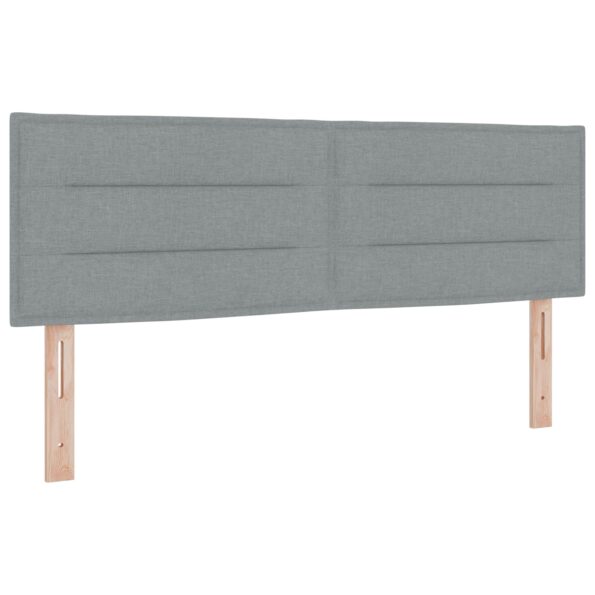 vidaXL Posteľ boxspring s matracom Svetlosivá 140 x 190 cm Látka – Obrázok 3