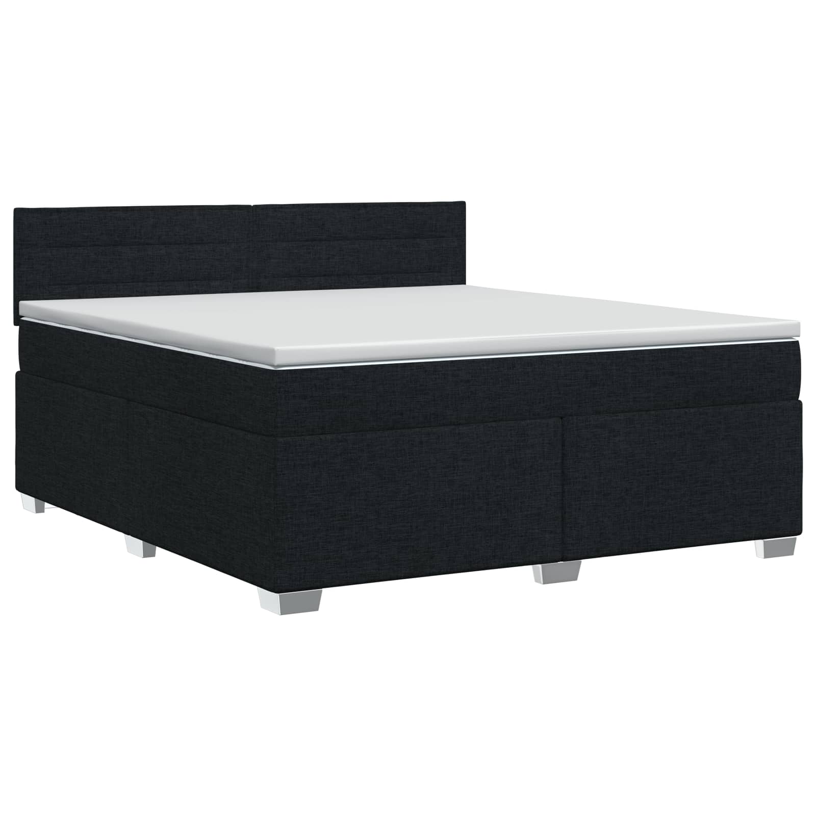 3450469_1.jpg vidaXL Posteľ boxspring s matracom Čierna 140 x 190 cm Látka – Obrázok 1