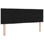 vidaXL Posteľ boxspring s matracom Čierna 140 x 190 cm Látka – Obrázok 3