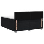 vidaXL Posteľ boxspring s matracom Čierna 140 x 190 cm Látka – Obrázok 7