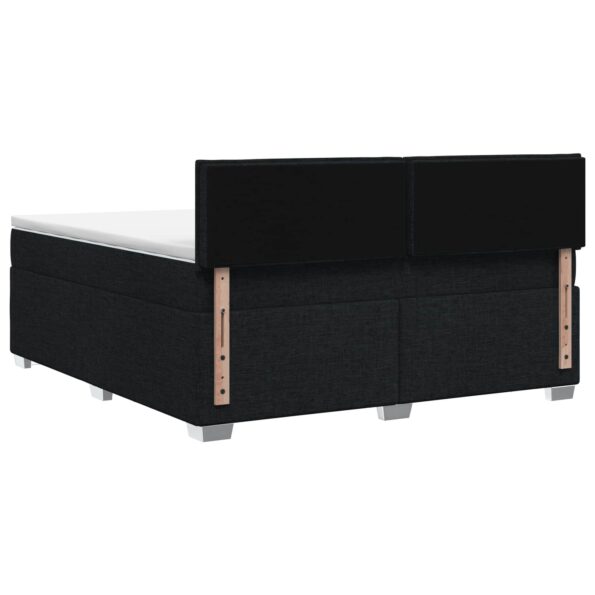 vidaXL Posteľ boxspring s matracom Čierna 140 x 190 cm Látka – Obrázok 7