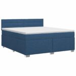 vidaXL Posteľ boxspring s matracom Modrá 140 x 190 cm Látka