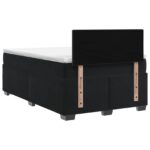 vidaXL Posteľ boxspring s matracom Čierna 120 x 200 cm Zamat – Obrázok 7