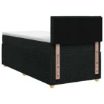 vidaXL Posteľ boxspring s matracom Čierna 90 x 200 cm Látka – Obrázok 7