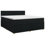 vidaXL Posteľ boxspring s matracom Čierna 140 x 200 cm Látka