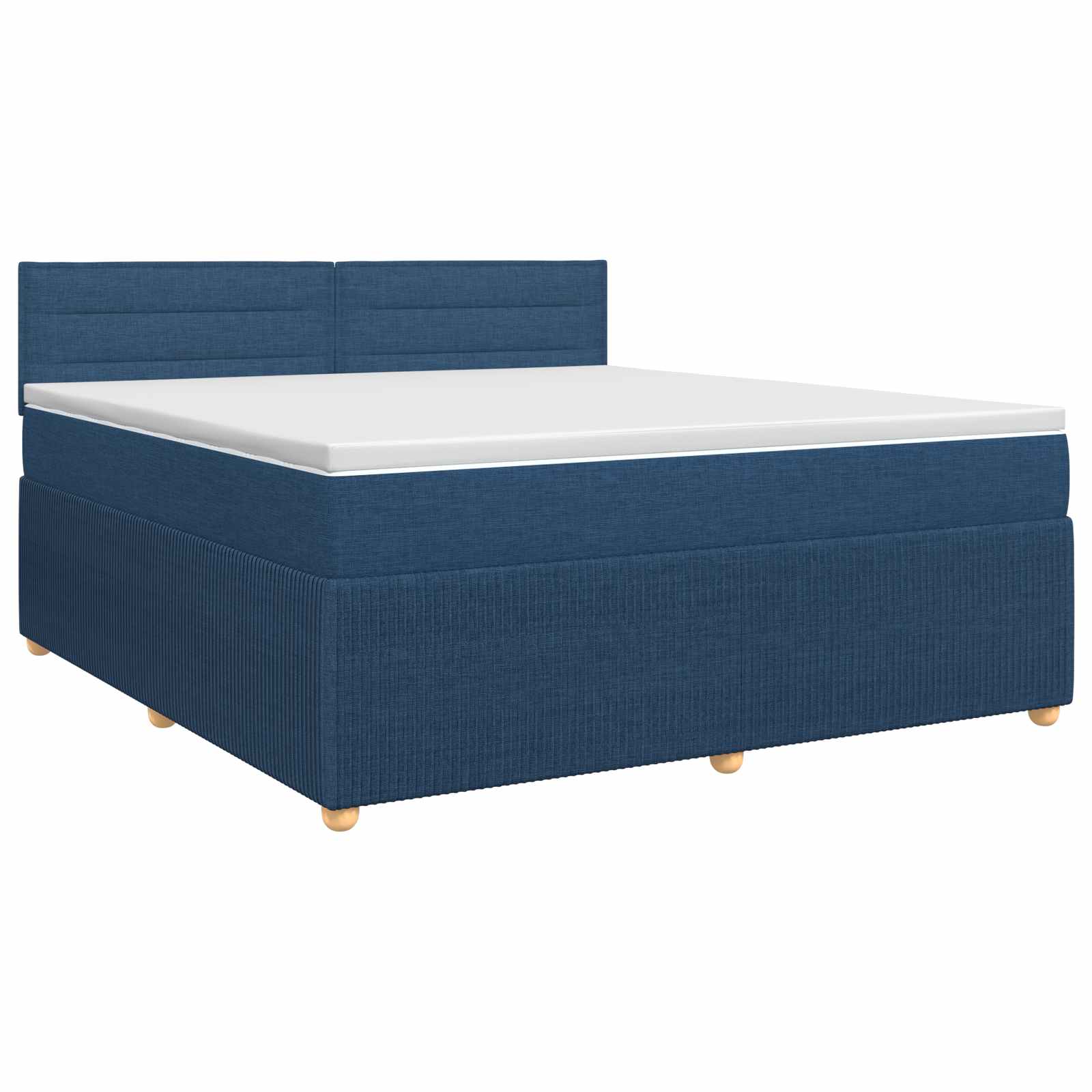 3451481_1.jpg vidaXL Posteľ boxspring s matracom Modrá 140 x 200 cm Látka – Obrázok 1