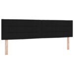 vidaXL Posteľ boxspring s matracom Čierna 180 x 200 cm Látka – Obrázok 3