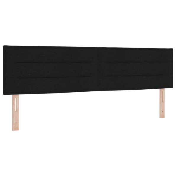 vidaXL Posteľ boxspring s matracom Čierna 180 x 200 cm Látka – Obrázok 3