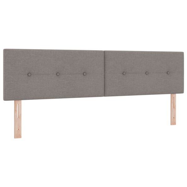 vidaXL Posteľ boxspring s matracom Sivohnedá 180 x 200 cm Látka – Obrázok 3