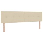 vidaXL Posteľ boxspring s matracom Krémová 180 x 200 cm Látka – Obrázok 3