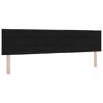 vidaXL Posteľ boxspring s matracom Čierna 200 x 200 cm Látka – Obrázok 3
