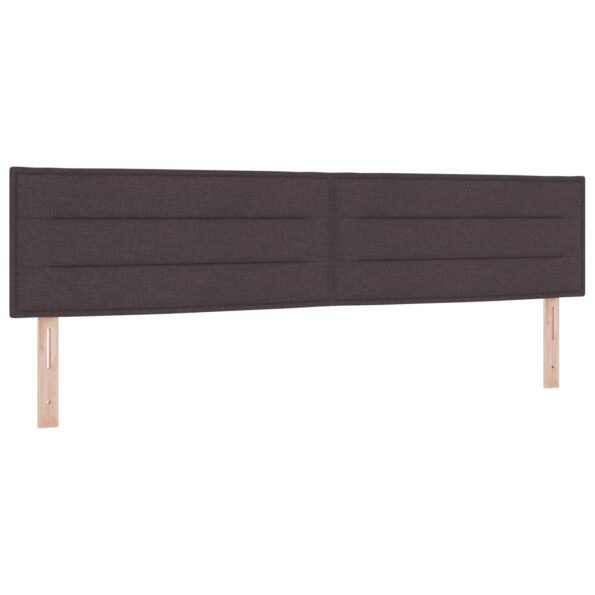 vidaXL Posteľ boxspring s matracom Tmavohnedá 200 x 200 cm Látka – Obrázok 3