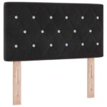 vidaXL Posteľ boxspring s matracom Čierna 80 x 200 cm Zamat – Obrázok 3