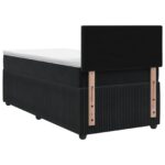 vidaXL Posteľ boxspring s matracom Čierna 80 x 200 cm Zamat – Obrázok 7
