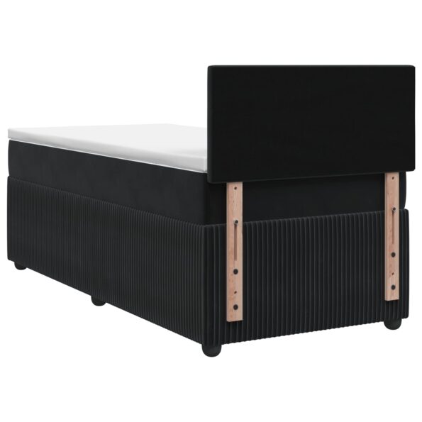 vidaXL Posteľ boxspring s matracom Čierna 80 x 200 cm Zamat – Obrázok 7
