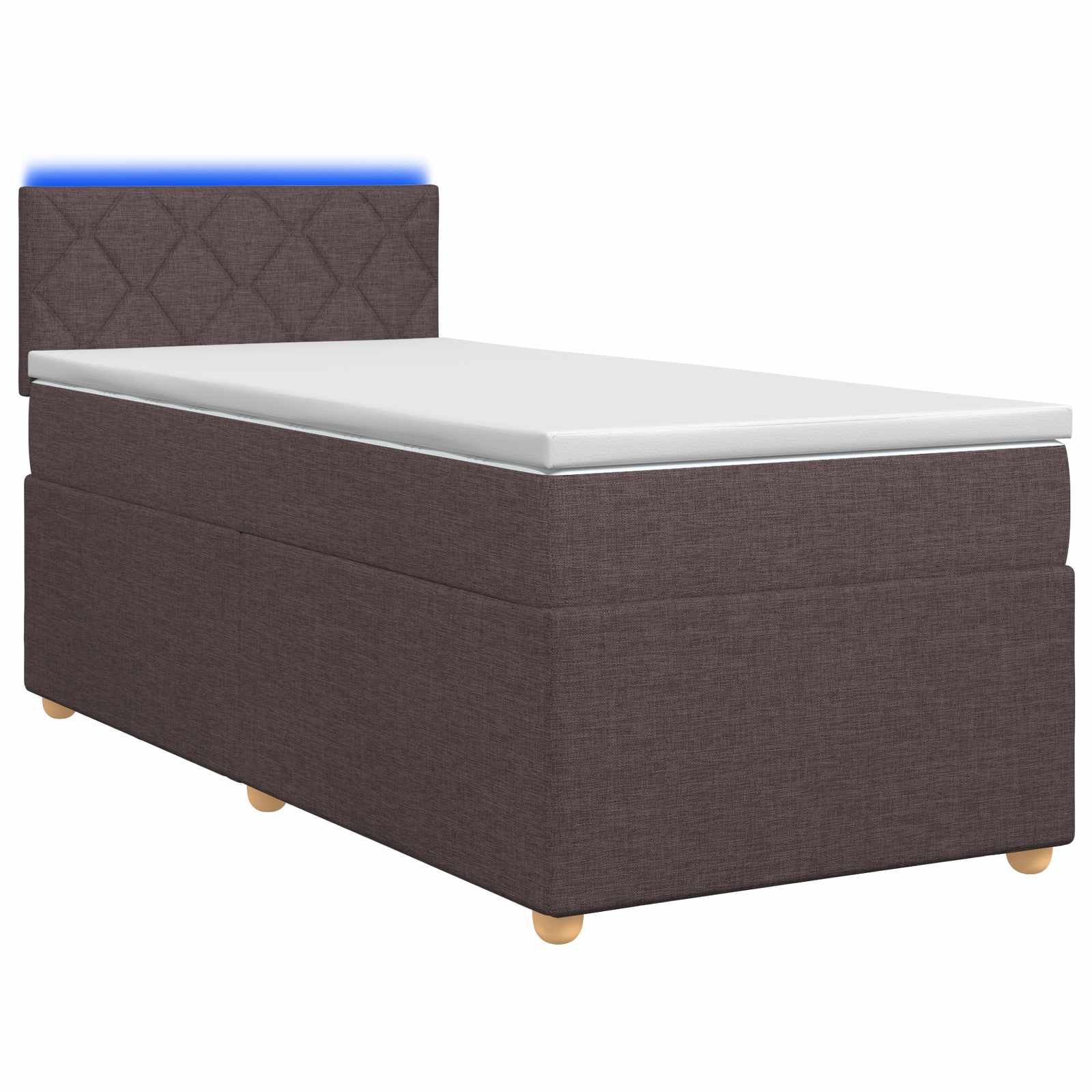 3452320_1.jpg vidaXL Posteľ boxspring s matracom Tmavohnedá 90 x 190 cm Látka – Obrázok 1