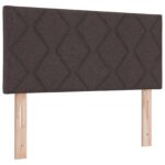 vidaXL Posteľ boxspring s matracom Tmavohnedá 90 x 190 cm Látka – Obrázok 3