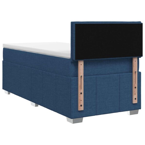 vidaXL Posteľ boxspring s matracom Modrá 90 x 200 cm Látka – Obrázok 7
