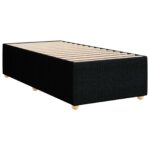 vidaXL Posteľ boxspring s matracom Čierna 90 x 200 cm Látka – Obrázok 4