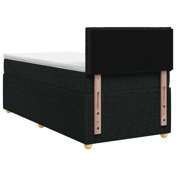 vidaXL Posteľ boxspring s matracom Čierna 90 x 200 cm Látka – Obrázok 7