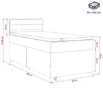 vidaXL Posteľ boxspring s matracom Modrá 90 x 200 cm Látka – Obrázok 11