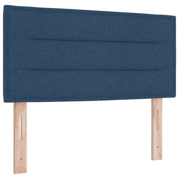 vidaXL Posteľ boxspring s matracom Modrá 90 x 200 cm Látka – Obrázok 3