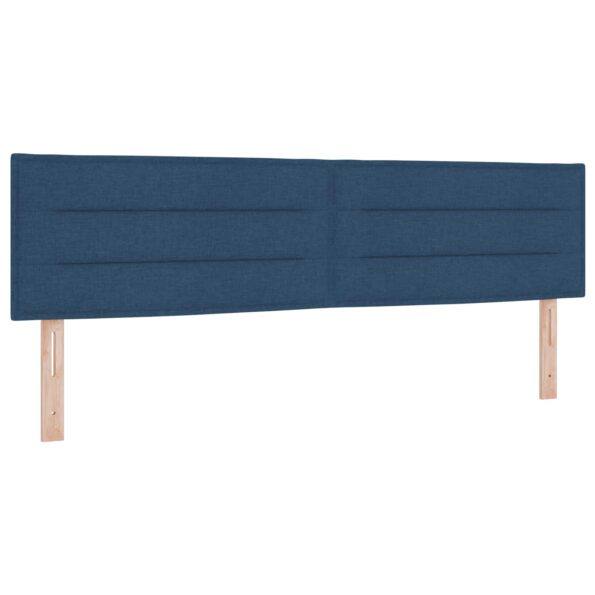 vidaXL Polohovací postel s matrací Modrá 180 x 200 cm Látka – Obrázok 3