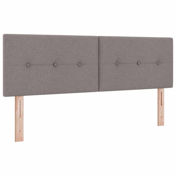 vidaXL Polohovací postel s matrací Sivohnedá 140 x 190 cm Látka – Obrázok 3