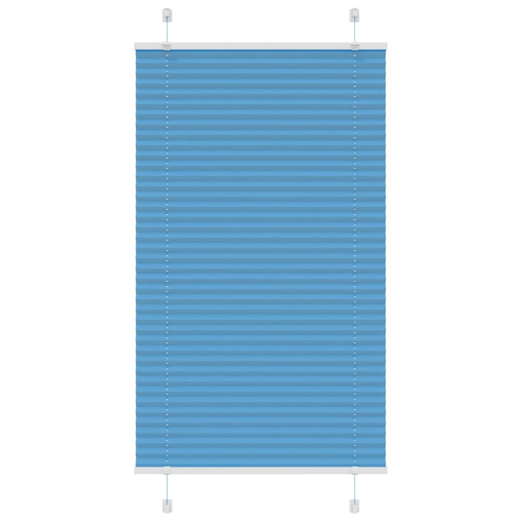 4015190_1.jpg vidaXL Plisovaná roleta modrá 80x150 cm, šírka látky 79,4 cm, polyester – Obrázok 1