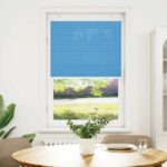 vidaXL Plisovaná roleta modrá 80x150 cm, šírka látky 79,4 cm, polyester – Obrázok 2