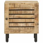 vidaXL Nočný stolík Prírodná 40 x 33 x 46 cm Masívne mango drevo – Obrázok 4