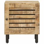 vidaXL Nočný stolík 2 ks Prírodná 40 x 33 x 46 cm Masívne mango drevo – Obrázok 4