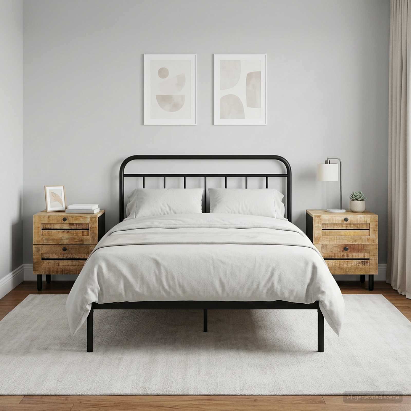 4018843_1.jpg vidaXL Nočný stolík 2 ks Prírodná 40 x 33 x 46 cm Masívne mango drevo – Obrázok 1