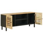 vidaXL Úložné skrine Prírodná 105 x 33 x 46 cm Masívne mango drevo – Obrázok 3
