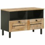vidaXL Úložné skrine Prírodná 70 x 33 x 46 cm Masívne mango drevo – Obrázok 2