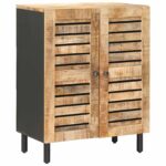vidaXL Úložné skrine 60 x 33 x 75 cm Masívne mango drevo Prírodná – Obrázok 2