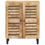 vidaXL Úložné skrine 60 x 33 x 75 cm Masívne mango drevo Prírodná – Obrázok 4