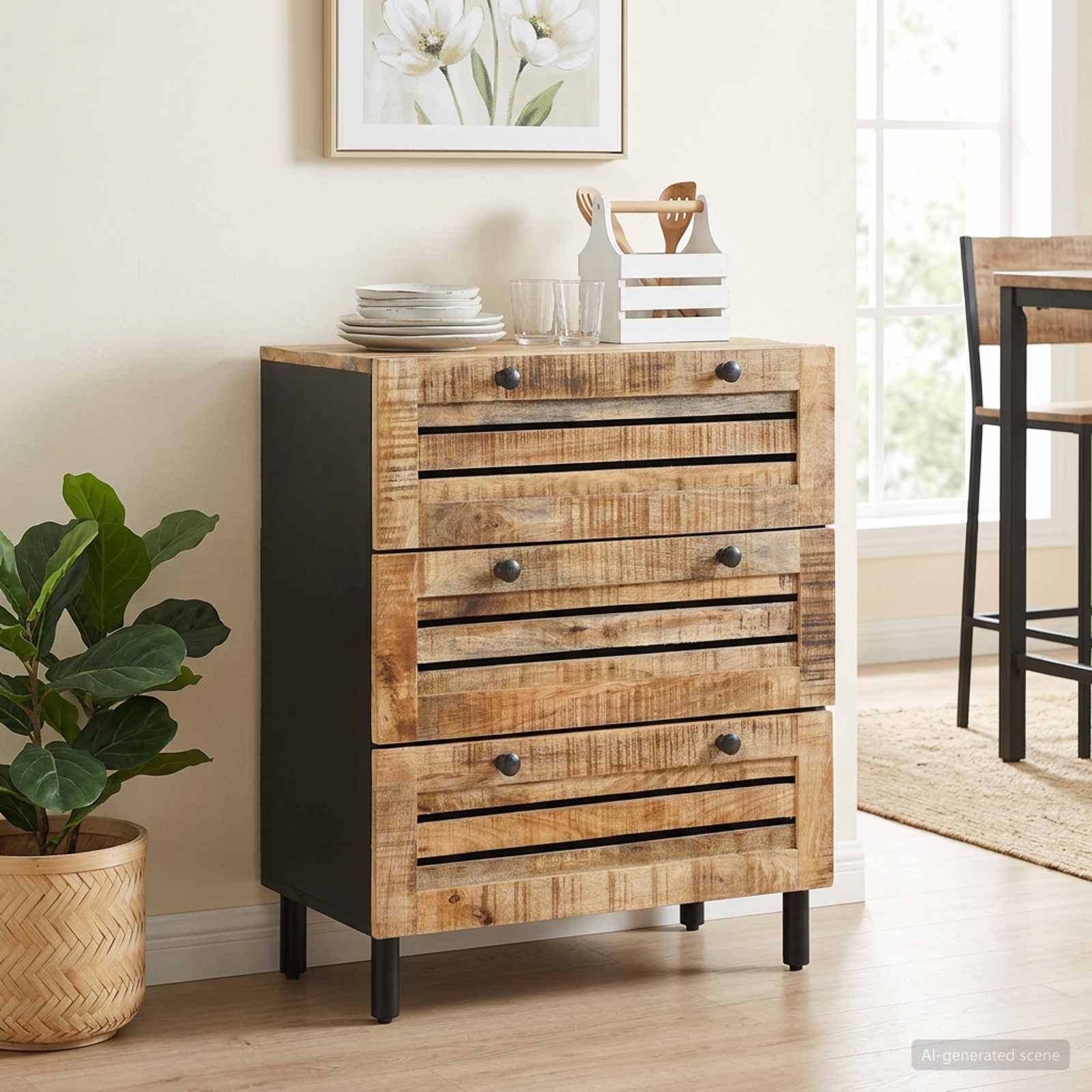 4018847_1.jpg vidaXL Úložné skrine 60 x 33 x 75 cm Masívne mango drevo Prírodná – Obrázok 1