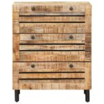 vidaXL Úložné skrine 60 x 33 x 75 cm Masívne mango drevo Prírodná – Obrázok 4