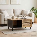 vidaXL Konferenčný stolík Prírodná 80 x 50 x 40 cm Masívne mango drevo