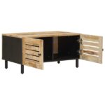vidaXL Konferenčný stolík Prírodná 80 x 50 x 40 cm Masívne mango drevo – Obrázok 3