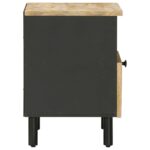 vidaXL Nočný stolík Prírodná 40 x 33 x 46 cm Masívne mango drevo – Obrázok 5