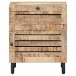 vidaXL Nočný stolík Prírodná 50 x 33 x 60 cm Masívne mango drevo – Obrázok 4