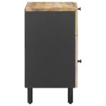vidaXL Nočný stolík Prírodná 50 x 33 x 60 cm Masívne mango drevo – Obrázok 5