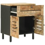 vidaXL Nočný stolík Prírodná 50 x 33 x 60 cm Masívne mango drevo – Obrázok 3