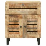 vidaXL Nočný stolík Prírodná 50 x 33 x 60 cm Masívne mango drevo – Obrázok 4
