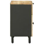 vidaXL Nočný stolík Prírodná 50 x 33 x 60 cm Masívne mango drevo – Obrázok 5