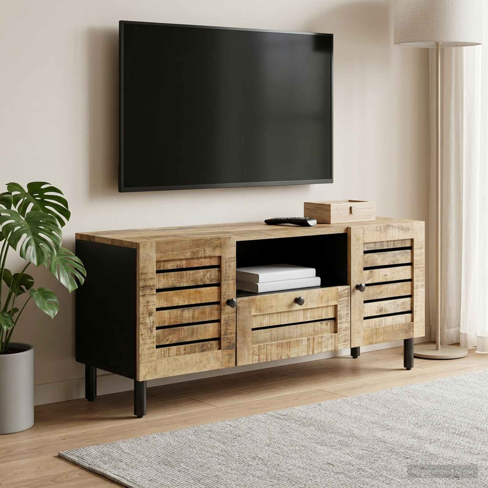 4018858_1.jpg vidaXL Úložné skrine Prírodná 105 x 33 x 46 cm Masívne mango drevo – Obrázok 1