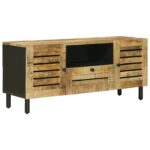 vidaXL Úložné skrine Prírodná 105 x 33 x 46 cm Masívne mango drevo – Obrázok 2